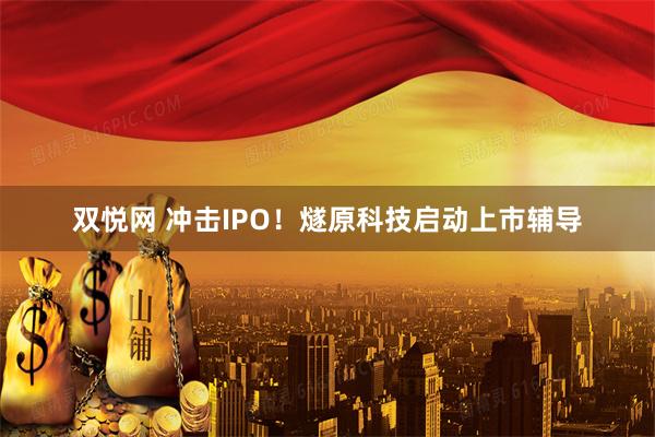 双悦网 冲击IPO！燧原科技启动上市辅导